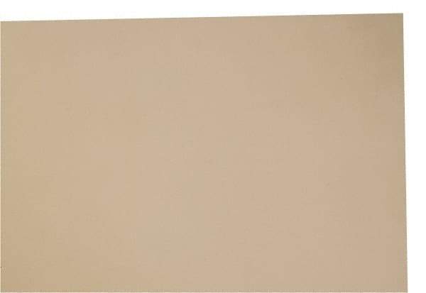 Made in USA - 1/16" Thick x 12" Wide x 1' Long, Polyurethane Sheet - Natural, 90A Hardness, ±0.010 Tolerance - Industrial Tool & Supply