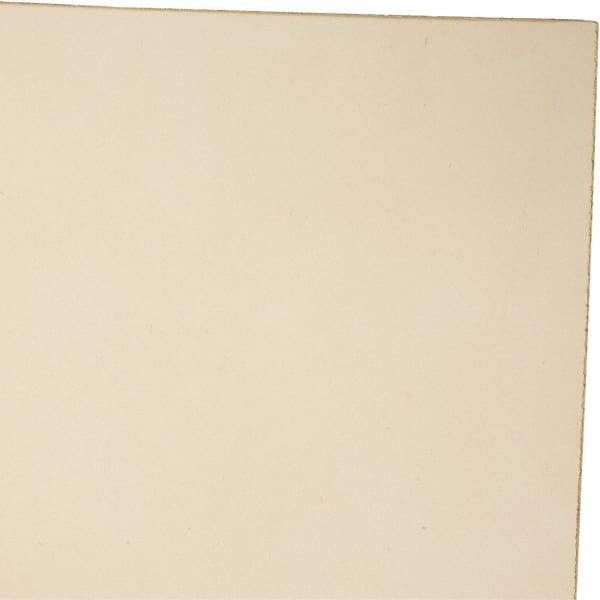 Made in USA - 1/8" Thick x 24" Wide x 1' Long, Polyurethane Sheet - Natural, 90A Hardness, ±0.010 Tolerance - Industrial Tool & Supply