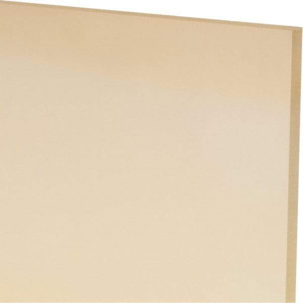 Made in USA - 3/16" Thick x 12" Wide x 1' Long, Polyurethane Sheet - Natural, 90A Hardness, ±0.010 Tolerance - Industrial Tool & Supply