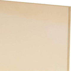 Made in USA - 3/16" Thick x 12" Wide x 1' Long, Polyurethane Sheet - Natural, 90A Hardness, ±0.010 Tolerance - Industrial Tool & Supply