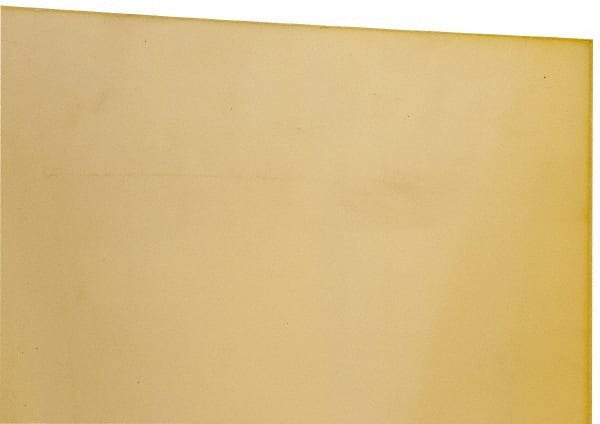 Made in USA - 1/4" Thick x 24" Wide x 1' Long, Polyurethane Sheet - Natural, 90A Hardness, ±0.015 Tolerance - Industrial Tool & Supply