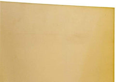 Made in USA - 1/4" Thick x 24" Wide x 1' Long, Polyurethane Sheet - Natural, 90A Hardness, ±0.015 Tolerance - Industrial Tool & Supply