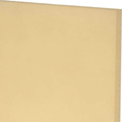 Made in USA - 1/4" Thick x 12" Wide x 1' Long, Polyurethane Sheet - Natural, 90A Hardness, ±0.015 Tolerance - Industrial Tool & Supply