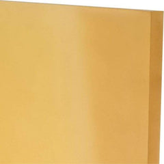 Made in USA - 1/2" Thick x 12" Wide x 1' Long, Polyurethane Sheet - Natural, 90A Hardness, ±0.025 Tolerance - Industrial Tool & Supply