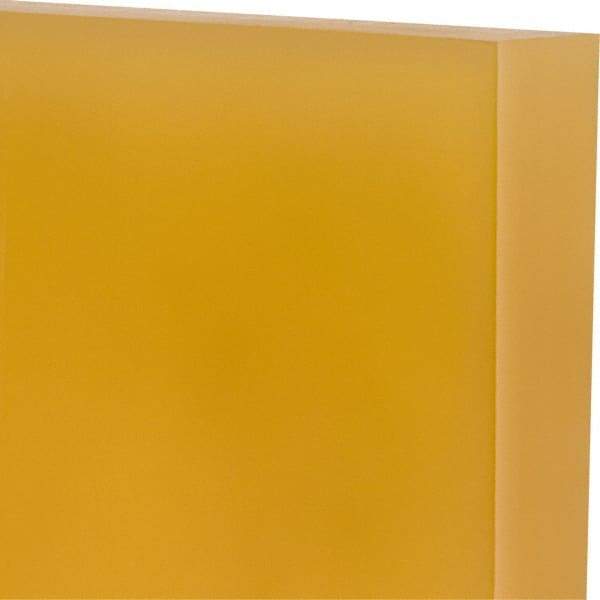 Made in USA - 1" Thick x 12" Wide x 1' Long, Polyurethane Sheet - Natural, 90A Hardness, ±0.025 Tolerance - Industrial Tool & Supply