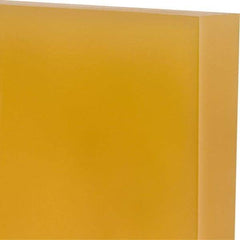 Made in USA - 1" Thick x 12" Wide x 1' Long, Polyurethane Sheet - Natural, 90A Hardness, ±0.025 Tolerance - Industrial Tool & Supply