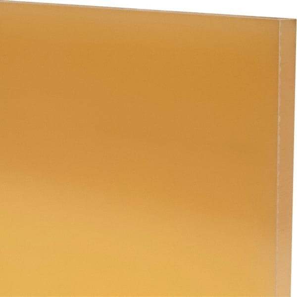 Made in USA - 3/8" Thick x 24" Wide x 1' Long, Polyurethane Sheet - Natural, 95A Hardness, ±0.015 Tolerance - Industrial Tool & Supply