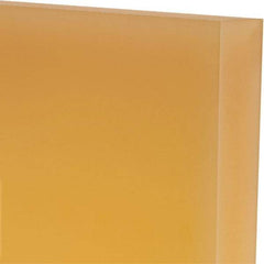 Made in USA - 1" Thick x 12" Wide x 1' Long, Polyurethane Sheet - Natural, 95A Hardness, ±0.025 Tolerance - Industrial Tool & Supply