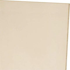 Made in USA - 1/8" Thick x 24" Wide x 1' Long, Polyurethane Sheet - Natural, 60A Hardness, ±0.010 Tolerance - Industrial Tool & Supply