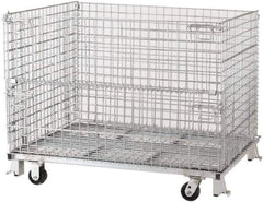 Nashville Wire - 40" Deep, Rectangular Steel Wire Basket - 36" High - Industrial Tool & Supply