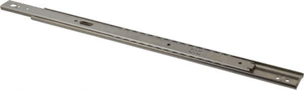 Sugatsune - 16" Slide Length, 12" Travel Length, Stainless Steel Ball Bearing Slide - 94 Lb Capacity at Full Extension - Industrial Tool & Supply