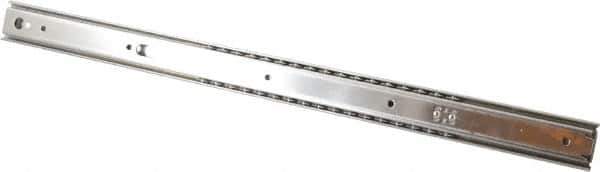 Sugatsune - 20" Slide Length, 15" Travel Length, Stainless Steel Ball Bearing Slide - 81 Lb Capacity at Full Extension - Industrial Tool & Supply