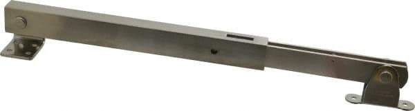 Sugatsune - 19-45/64" OAL x 1-25/32" Wide, 154 Lb Capacity, Heavy Duty Lid Stay - Only One Stay per Lid Required, 7/32" Mounting Hole Diam, 90° Max Opening, Satin 304 Stainless Steel - Industrial Tool & Supply