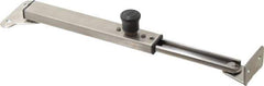 Sugatsune - 9-17/64" OAL x 1-29/32" Wide, 66 Lb Capacity, Lid Stay with Lock - Only One Stay per Lid Required, 11/64" Mounting Hole Diam, 90° Max Opening, Satin 304 Stainless Steel & ABS - Industrial Tool & Supply