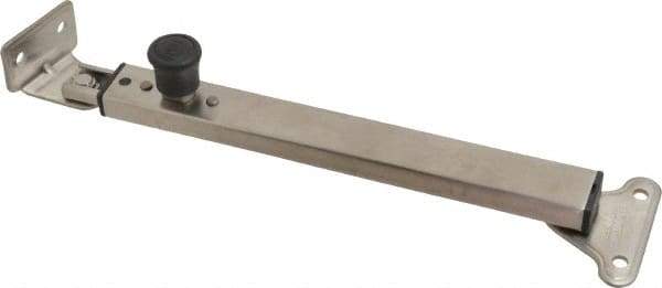 Sugatsune - 12-7/32" OAL x 1-29/32" Wide, 66 Lb Capacity, Lid Stay with Lock - Only One Stay per Lid Required, 11/64" Mounting Hole Diam, 90° Max Opening, Satin 304 Stainless Steel & ABS - Industrial Tool & Supply