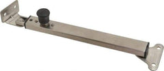 Sugatsune - 12-7/32" OAL x 1-29/32" Wide, 66 Lb Capacity, Lid Stay with Lock - Only One Stay per Lid Required, 11/64" Mounting Hole Diam, 90° Max Opening, Satin 304 Stainless Steel & ABS - Industrial Tool & Supply