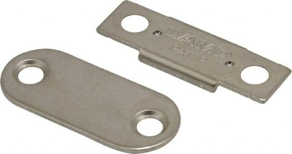 Sugatsune - 1-25/64" Long x 12" Wide x 2.2" High, Neodymium & Steel Ultra Thin Magnetic Catch - Nickel Coated, 5.9 Magnetic Force, 1-25/64" Long Strike, 15" Wide Strike - Industrial Tool & Supply