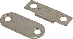 Sugatsune - 1-25/64" Long x 12" Wide x 2.2" High, Neodymium & Steel Ultra Thin Magnetic Catch - Nickel Coated, 5.9 Magnetic Force, 1-25/64" Long Strike, 15" Wide Strike - Industrial Tool & Supply