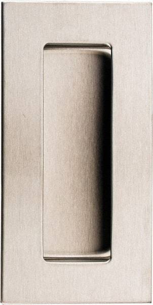 Sugatsune - 120mm Overall Width x 60mm Overall Height, 15mm Recess Depth, Satin Recessed Pull - 304 Stainless Steel, 28mm Recess Height, 86mm Recess Width, 110mm Center to Center, M4 Thread - Industrial Tool & Supply