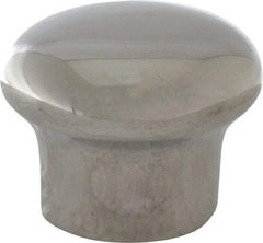 Sugatsune - 304 Stainless Steel Round Drawer or Lid Knob - 25/32" Base Diam, 1-3/16" Diam, 29/32" High, M4x0.7 - Industrial Tool & Supply