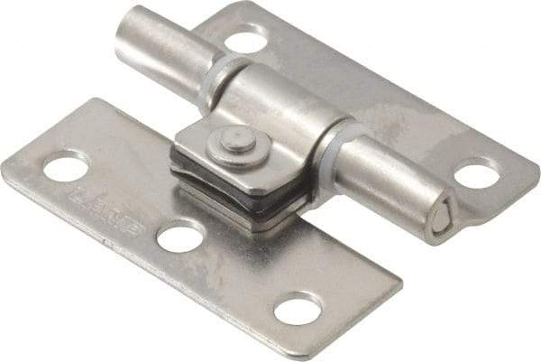 Sugatsune - 1-37/64" Long x 1-25/64" Wide x 3/64" Thick, Stainless Steel Torque Hinge - Stainless Steel, Polished Finish - Industrial Tool & Supply