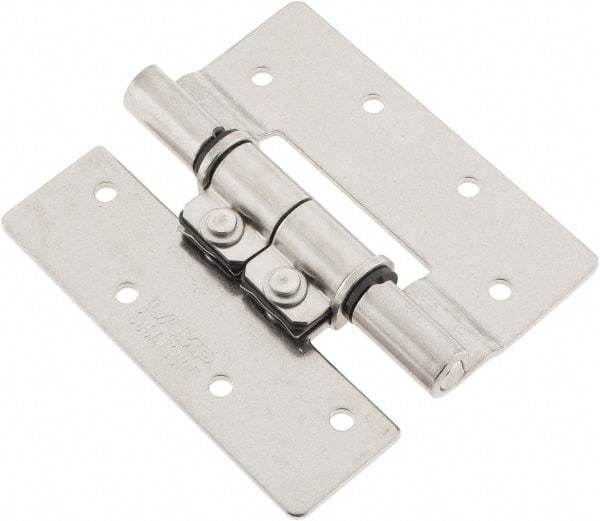 Sugatsune - 3-35/64" Long x 3-1/4" Wide x 5/64" Thick, Stainless Steel Torque Hinge - Stainless Steel, Polished Finish - Industrial Tool & Supply