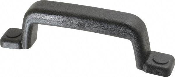 Sugatsune - Polyurethane Around Steel Core Chest Handle - 185mm Wide x 2-1/16" High, Black Coated, 2 Holes - Industrial Tool & Supply