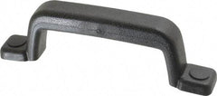 Sugatsune - Polyurethane Around Steel Core Chest Handle - 185mm Wide x 2-1/16" High, Black Coated, 2 Holes - Industrial Tool & Supply
