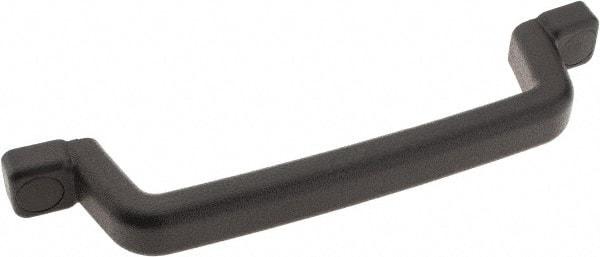 Sugatsune - Polyurethane Around Steel Core Chest Handle - 10-27/32" Wide x 2-1/4" High, Black Coated, 2 Holes - Industrial Tool & Supply