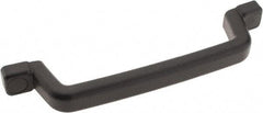 Sugatsune - Polyurethane Around Steel Core Chest Handle - 10-27/32" Wide x 2-1/4" High, Black Coated, 2 Holes - Industrial Tool & Supply
