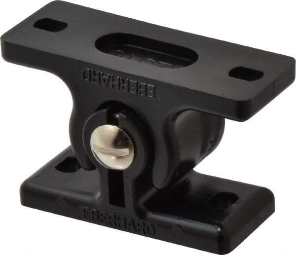 Sugatsune - 2-17/64" Long x 1" Wide x 1-1/4" High, Polyamide Adjustable Knuckle Catch - Black Coated, 18 - 44 Magnetic Force, 18-44 N/Lb Pull Force, 29-59 N/Lb Push Force, 2-41/64" Long Strike, 1-1/4" Wide Strike - Industrial Tool & Supply
