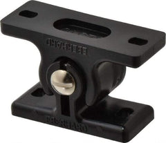 Sugatsune - 2-17/64" Long x 1" Wide x 1-1/4" High, Polyamide Adjustable Knuckle Catch - Black Coated, 18 - 44 Magnetic Force, 18-44 N/Lb Pull Force, 29-59 N/Lb Push Force, 2-41/64" Long Strike, 1-1/4" Wide Strike - Industrial Tool & Supply