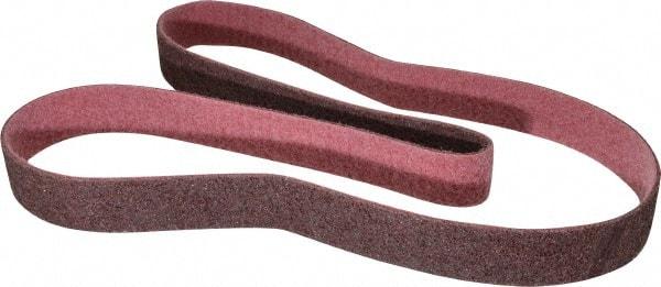 Brite Star - 1-1/2" Wide x 60" OAL, 120 Grit, Aluminum Oxide Abrasive Belt - Aluminum Oxide, Medium, Nonwoven, Series SC-LS - Industrial Tool & Supply