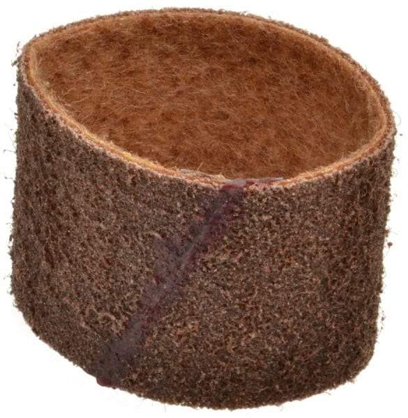Brite Star - 3" Wide x 10-11/16" OAL, 80 Grit, Aluminum Oxide Abrasive Belt - Aluminum Oxide, Coarse, Nonwoven, Series SC-BS - Industrial Tool & Supply