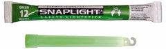 Cyalume - 10 Piece Green Chemical Lightstick - 6 Inch Long, 12 Hours Illumination Time, Nonflammable, Nontoxic and Waterproof, Snap and Shake Activation Method - Industrial Tool & Supply