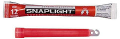 Cyalume - 10 Piece Red Chemical Lightstick - 6 Inch Long, 12 Hours Illumination Time, Nonflammable, Nontoxic and Waterproof, Snap and Shake Activation Method - Industrial Tool & Supply