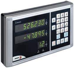 Fagor - 2 Axis, Milling DRO System - 1µm Resolution, 5µmm Accuracy, LED Display - Industrial Tool & Supply