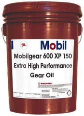 Mobil - 5 Gal Pail, Mineral Gear Oil - ISO 150 - Industrial Tool & Supply
