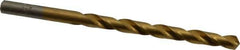 Chicago-Latrobe - #1 118° High Speed Steel Jobber Drill - TiN Finish, Right Hand Cut, Spiral Flute, Straight Shank, 3-7/8" OAL, Standard Point - Industrial Tool & Supply