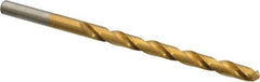 Chicago-Latrobe - #3 118° High Speed Steel Jobber Drill - TiN Finish, Right Hand Cut, Spiral Flute, Straight Shank, 3-3/4" OAL, Standard Point - Industrial Tool & Supply