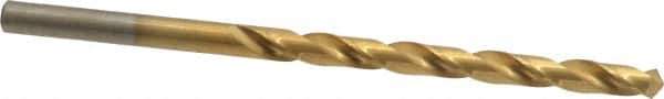 Chicago-Latrobe - #16 118° High Speed Steel Jobber Drill - TiN Finish, Right Hand Cut, Spiral Flute, Straight Shank, 3-3/8" OAL, Standard Point - Industrial Tool & Supply