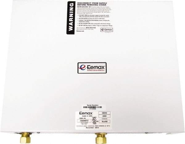 Eemax - 480VAC Electric Water Heater - 32 KW, 38.5 Amp, 6 Wire Gauge - Industrial Tool & Supply