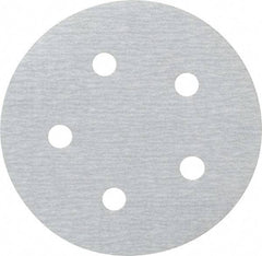 Made in USA - 5" Diam, 400 Grit, Silicon Carbide Hook & Loop Disc - Super Fine Grade, Coated, B Weight Paper Backing, - Industrial Tool & Supply