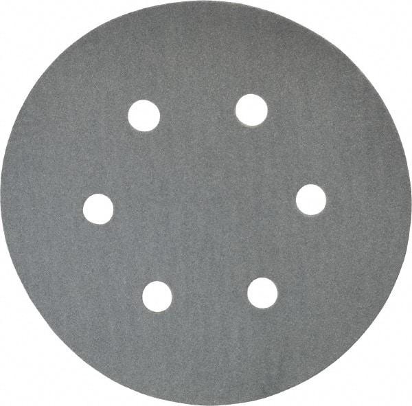 Made in USA - 6" Diam, 120 Grit, Silicon Carbide Hook & Loop Disc - Fine Grade, Coated, B Weight Paper Backing, - Industrial Tool & Supply