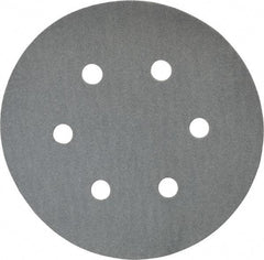 Made in USA - 6" Diam, 120 Grit, Silicon Carbide Hook & Loop Disc - Fine Grade, Coated, B Weight Paper Backing, - Industrial Tool & Supply