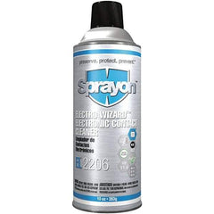 Sprayon - 10 Ounce Aerosol Electrical Grade Cleaner/Degreaser - 12,500 Volt Dielectric Strength, Flammable, Plastic Safe - Industrial Tool & Supply