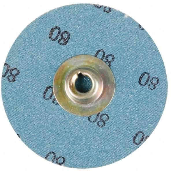 Standard Abrasives - 1" Disc Diam, 240 Grit, Aluminum Oxide Quick Change Disc - Type S Attaching System, Coated, Brown, Very Fine Grade, 20,000 RPM - Industrial Tool & Supply