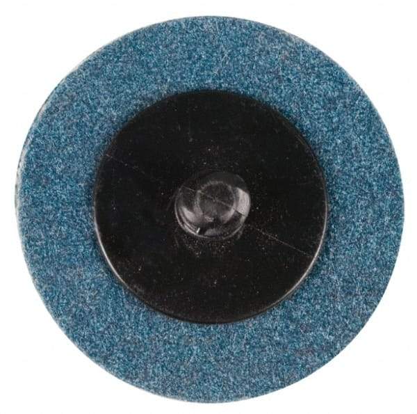 Standard Abrasives - 1" Disc Diam, 40 Grit, Aluminum Oxide Quick Change Disc - Type R Attaching System, Coated, Brown, Coarse Grade, 40,000 RPM - Industrial Tool & Supply