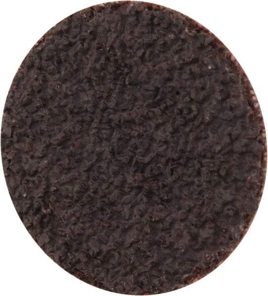 Tru-Maxx - 1" Disc Diam, 36 Grit, Aluminum Oxide Quick Change Disc - Type S Attaching System, Coated, Brown, Very Coarse Grade, 30,000 RPM - Industrial Tool & Supply