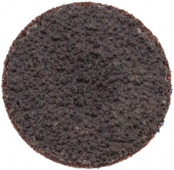 Tru-Maxx - 1" Disc Diam, 40 Grit, Aluminum Oxide Quick Change Disc - Type S Attaching System, Coated, Brown, Coarse Grade, 30,000 RPM - Industrial Tool & Supply